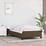 vidaXL Posteljni okvir temno rjav 90x200 cm blago Cene