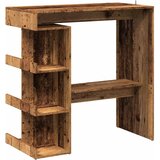  Barski stol sa policom za odlaganje Staro drvo 100x48x101,5 cm | shoptok.hr