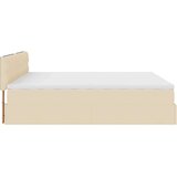 vidaXL Otomanski posteljni okvir z vzmetnico krem 180x200cm blago | Shoptok.si