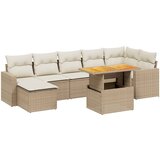 vidaXL 8-dijelni set vrtnih sofa od poliratana s jastucima bež | shoptok.hr