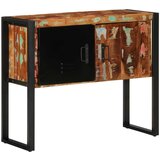 vidaXL Konzolna omarica večbarvna 90x35x75 cm trden predelan les | Shoptok.si