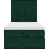  Okvir kreveta s madracima tamnozeleni 90x200cm baršunasti | shoptok.hr
