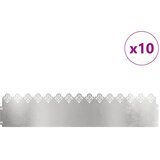  Rubnjaci za travnjak 10 pcs Srebrno 103 x 0,05 x 22 cm | shoptok.hr