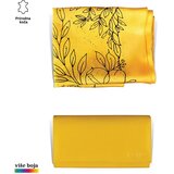 PRINC LEATHER Ženski poklon set ešarpa i novčanik, Žuti Cene