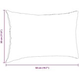 vidaXL Blazine za kavč 2 pcs Rjava 50 x 30 cm blago | Shoptok.si