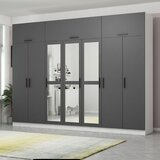 Hanah home kale - 5165 anthracitewhite wardrobe | ePonuda.com