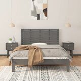  Zidno uzglavlje sivo 156x3x63 cm od masivne borovine | shoptok.hr