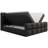 XORA POSTELJA Z VZMETNICO 160 cm x 200 cm , tekstil črna | Shoptok.si