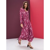 Sinsay Midi haljina s volanima i vezanjem na dekolteu | shoptok.hr