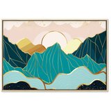  Slika - Green Pastures (1 Part) Wide 120x80 U prirodnom drvenom okviru | shoptok.hr