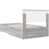 Okvir za krevet s uzglavljem Siva Sonoma 100 x 200 cm | shoptok.hr