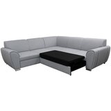 Livetastic KOTNA SEDEŽNA GARNITURA, gladka tkanina svetlo siva | Shoptok.si