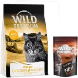 Wild Freedom suha mačja hrana 6,5 kg + Filet Snacks piščanec 100 g gratis! - Adult "Golden Valley" Sterilised zajec - brez žit + Filet Snacks piščanec