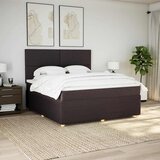  Krevet s oprugama i madracem tamnosmeđi 180x200 cm tkanina | shoptok.hr