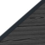 PANEL ograde 11 pcs WPC i aluminij Crna | shoptok.hr