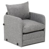 Atelier Del Sofa Fotelja na rasklapanje Saga Single, 68x70x66 cm, Svetlosiva | Eponuda.ba