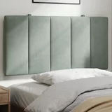 Jastuk za uzglavlje svjetlosivi 100 cm baršunasti