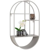 House Nordic Svetlo siva večnivojska kovinska polica 35 cm Feira – | Shoptok.si