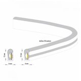 LED NEON FLEX KL-2835-120-W 24V IP65 (50met,8.8W/met,8mm)