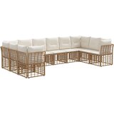  Zunanja garnitura za sedenje Naravna in krem bela Poliester, (5000270355) | Shoptok.si