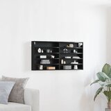 Ormar za izlaganje s policom Zidne Crni hrast 100 x 8,5 x 50 cm | Eponuda.com