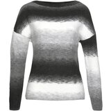 VIVANCE Pulover pegasto siva / črna / bela | Shoptok.si