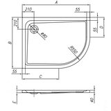 Kolpa San Kolpa Tuš kada Malur 100x80 - Desna 793600 | Eponuda.com