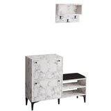 Hanah home cipelarnik sa čivilukom bred carrara marble