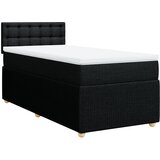 Maison Chic Box spring postelja - Vzmetna postelja z vzmetnico črna 80x200 cm blago SL17552, (21882932) Cene