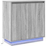 vidaXL Komoda s LED rasvjetom Siva Sonoma 71x34,5x75 cm Odabrano drvo | shoptok.hr