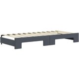  Dnevni krevet na razvlačenje i ladice tamnosivi 90 x 200 cm | shoptok.hr