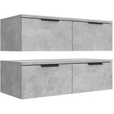  Zidni ormarići 2 kom boja siva betona 68x30x20 cm drveni | Eponuda.ba