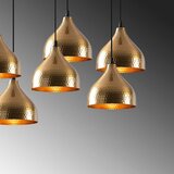 Opviq lights Crna/u zlatnoj boji viseća svjetiljka s metalnim sjenilom Tattoo – | shoptok.hr