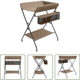 The Living Store Previjalna miza taupe železo - Previjalna Miza, (21740515) | Shoptok.si