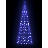  LED Božićno drvce s zemljanim klinovima Plava 250 cm Željezo | shoptok.hr