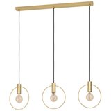 Eglo viseća lampa MANIZALES 3xE27 101 cm brušeni mesing prstenovi 98835 Cene