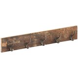  Vješalica za hodnik s 5 kuka 100x2,5x15 cm od obnovljenog drva | shoptok.hr