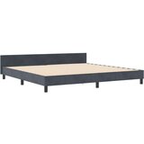  Okvir kreveta Tamno sivi 200x200 cm Baršun | shoptok.hr