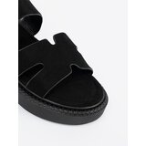 SEASTAR Black platform sandals with cutouts | ePonuda.com