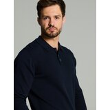 Sinsay Pamučni polo džemper | shoptok.hr