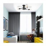 Rabalux carly plafonska lampa E27 3x15W crna Industrijska rasveta | ePonuda.com