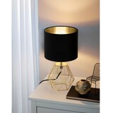 Eglo Carlton 2 stolna/1,e14, v305, zlatna/crni tekstil | shoptok.hr
