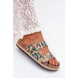 Lee Cooper Patterned Women's Slippers On Cork Platform With Buckles | shoptok.hr