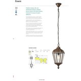  Redo 9656 - Spoljašnja zidna lampa ESSEN 1xE27/70W/230V IP44 braon/patina | Eponuda.com