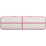  Napihljiva gimnastična podloga s tlačilko 800x100x20 cm roza | Shoptok.si