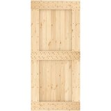  Klizna vrata s priborom za montažu 95 x 210 cm masivna borovina | shoptok.hr