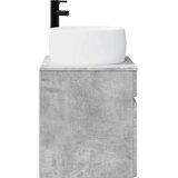  Umivaonik s policom za zid Betonska siva 49 x 44,5 x 66 cm | Eponuda.com