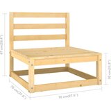  Vrtna sedežna garnitura 8-delna z blazinami trdna borovina, (20704163) | Shoptok.si