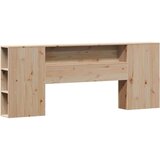  Krevet s regalom za knjige bez madraca 200 x 200 cm od borovine | shoptok.hr