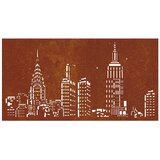  Vrtni zidni ukras 105 x 55 cm čelik COR-TEN s uzorkom horizonta | Eponuda.ba